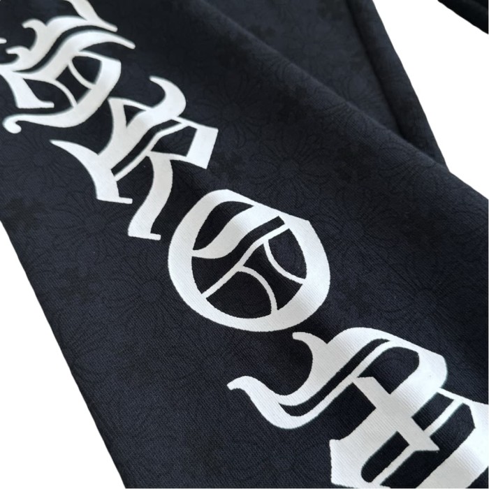 1:1 quality version Full-printed dark cross side Sanskrit printed sweatpants 2 colors 28782505