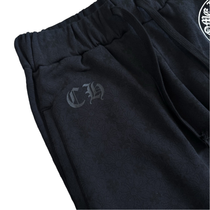 1:1 quality version Full-printed dark cross side Sanskrit printed sweatpants 2 colors 28782505
