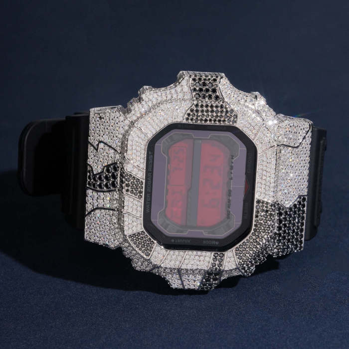 Silver-Inlaid Two-Tone Moissanite GX56 Model Watch Case 2 colors 28777643