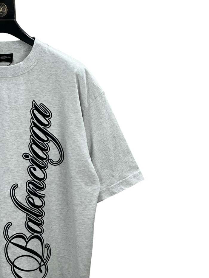 1:1 quality version Large Letter Embroidered Tee 2 colors 28791734