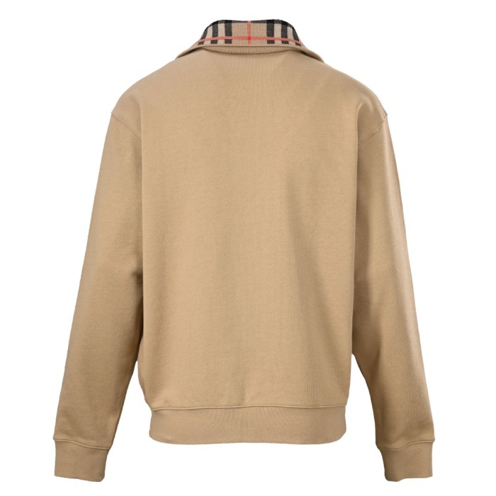 1:1 quality version Plaid Collar Half-Zip Sweatshirt 28791716