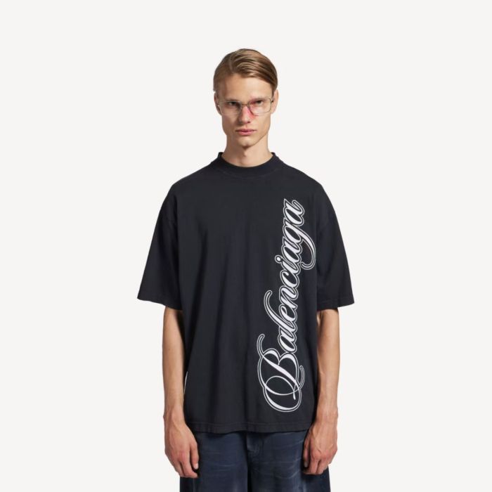 1:1 quality version Large Letter Embroidered Tee 2 colors 28791734