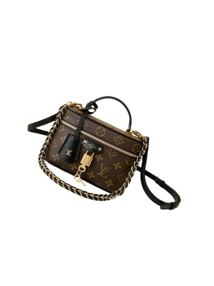 1:1 quality version Old Flower Full-Print Zipper-Closure Leather Tote Crossbody Bag 28791882