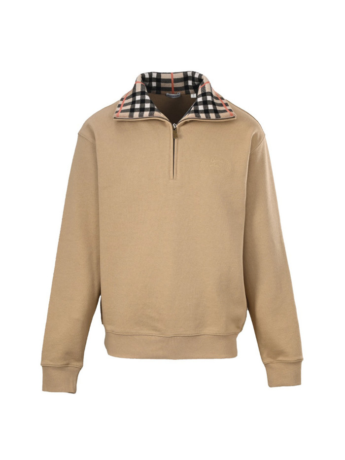 1:1 quality version Plaid Collar Half-Zip Sweatshirt 28791716