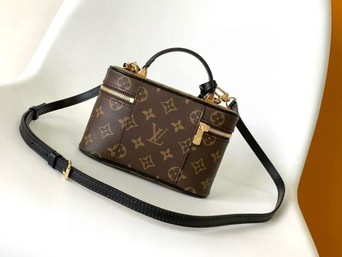 1:1 quality version Old Flower Full-Print Zipper-Closure Leather Tote Crossbody Bag 28791882