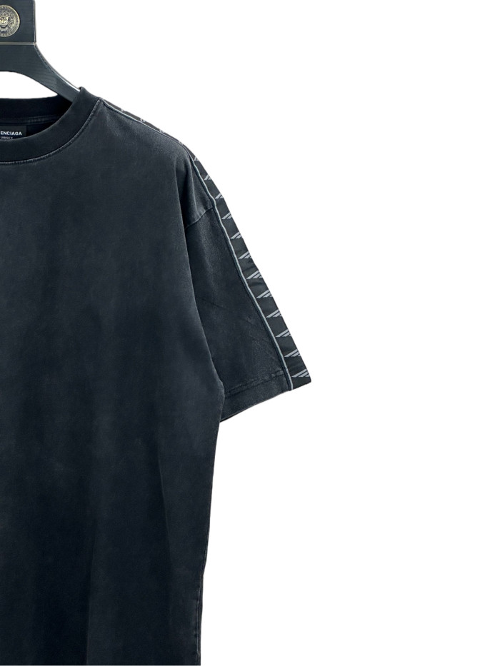 1:1 quality version 3M Sleeve Edge Webbing Washed Version Tee 2 colors 28791740