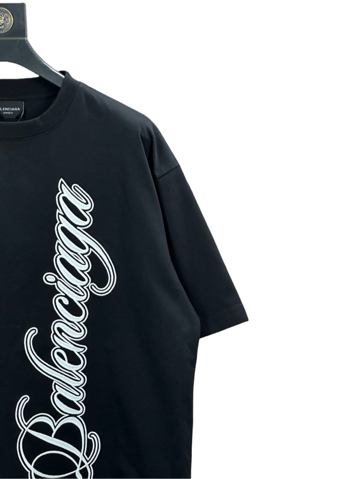 1:1 quality version Large Letter Embroidered Tee 2 colors 28791734