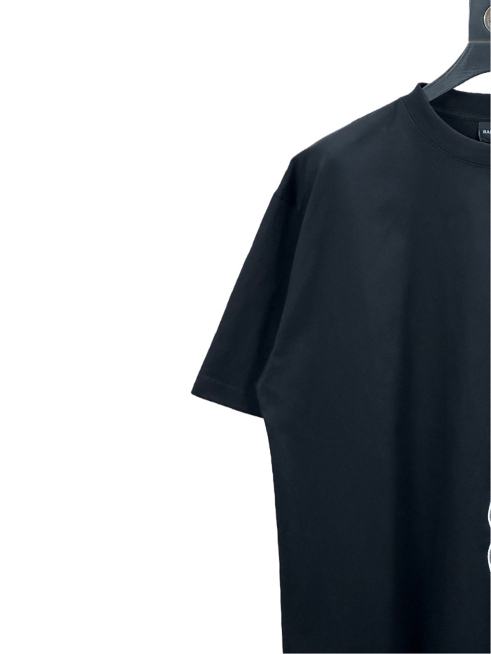 1:1 quality version Large Letter Embroidered Tee 2 colors 28791734
