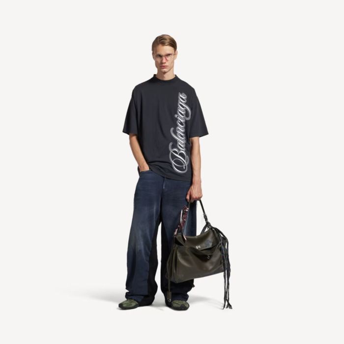 1:1 quality version Large Letter Embroidered Tee 2 colors 28791734