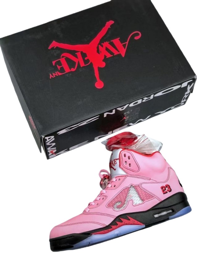 [plus-size shoes] 1:1 quality version Awake NY x @j5 Arctic Pink  Basketball Shoes 28791721