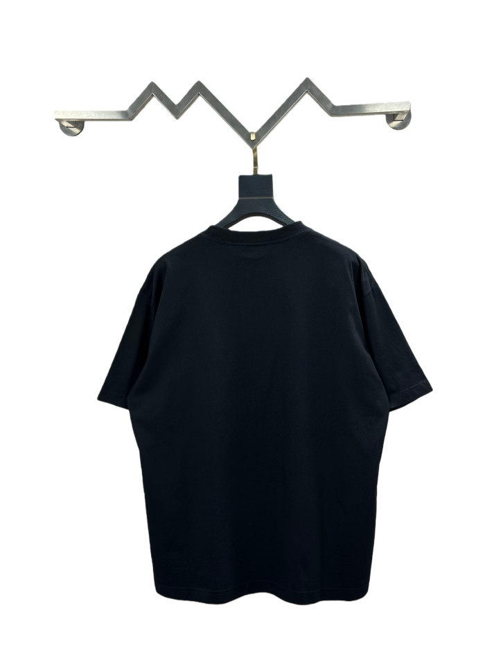 1:1 quality version Large Letter Embroidered Tee 2 colors 28791734