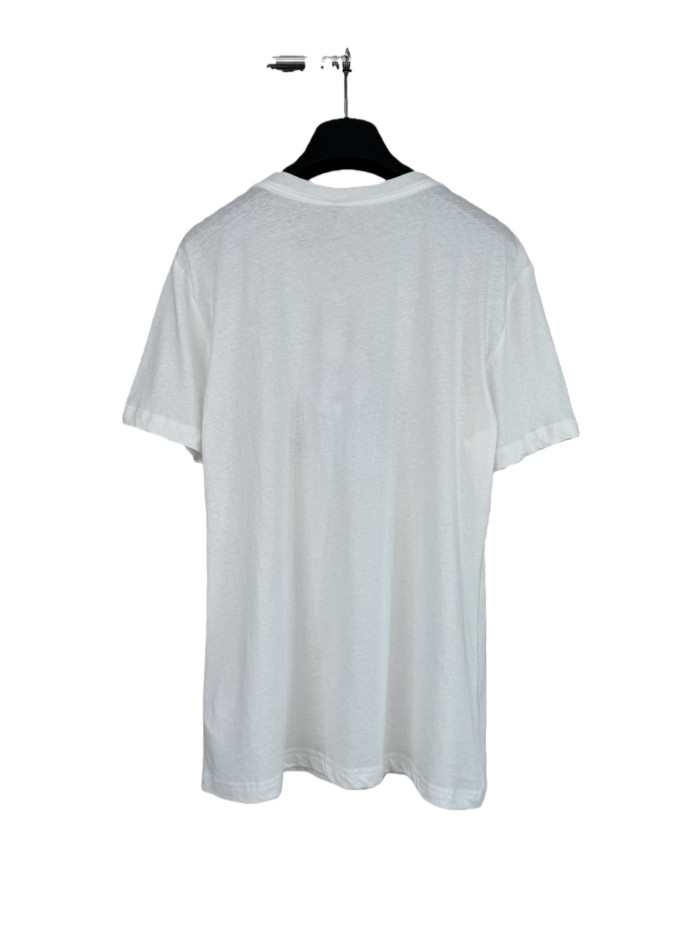 1:1 quality version Letter Heart Embroidered Tee 28797055