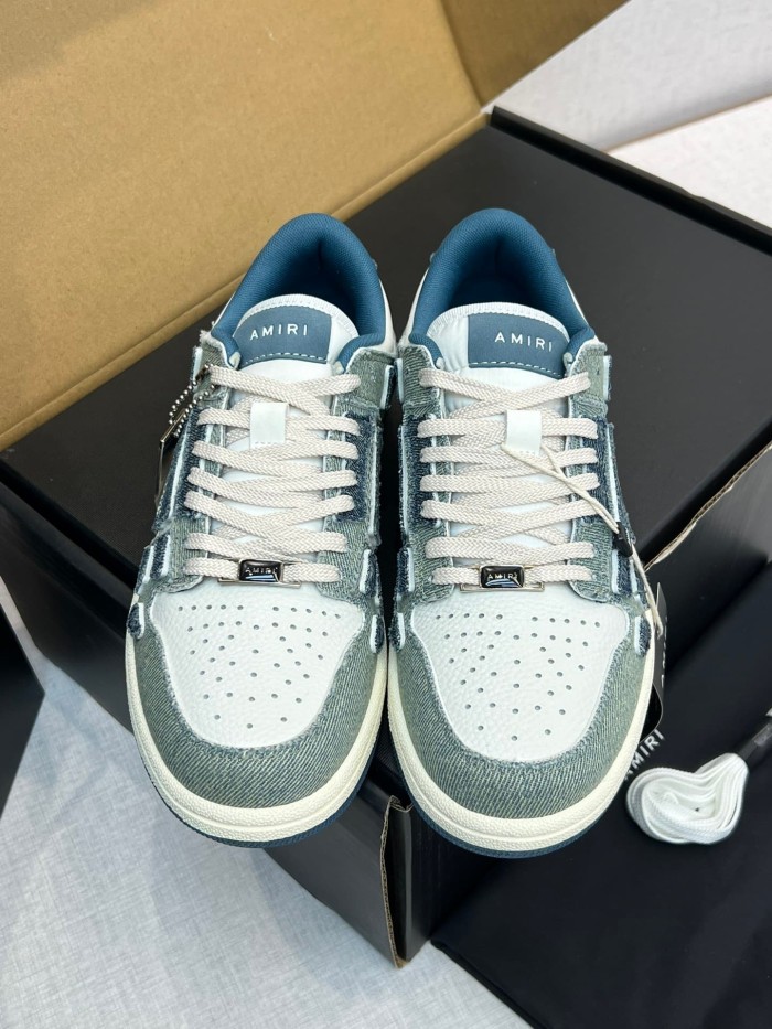1:1 quality version Denim Patterned Bone Shoes