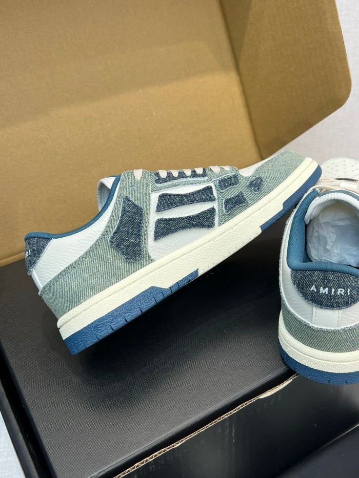 1:1 quality version Denim Patterned Bone Shoes