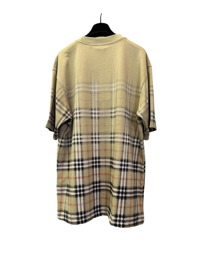 1:1 quality version Ribbed Plaid Print Tee 28816183
