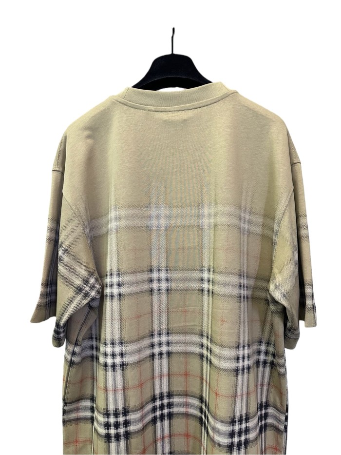 1:1 quality version Ribbed Plaid Print Tee 28816183