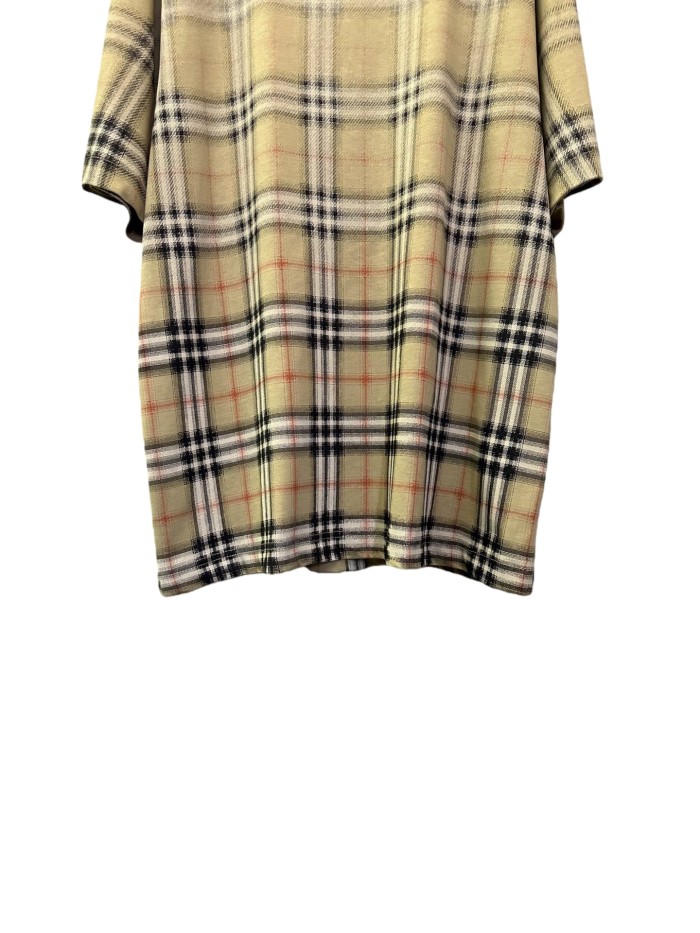 1:1 quality version Ribbed Plaid Print Tee 28816183