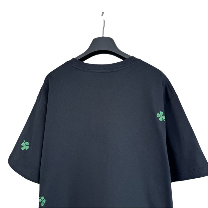 1:1 quality version Clover Letter Logo Embroidered Tee 2 colors 28816184