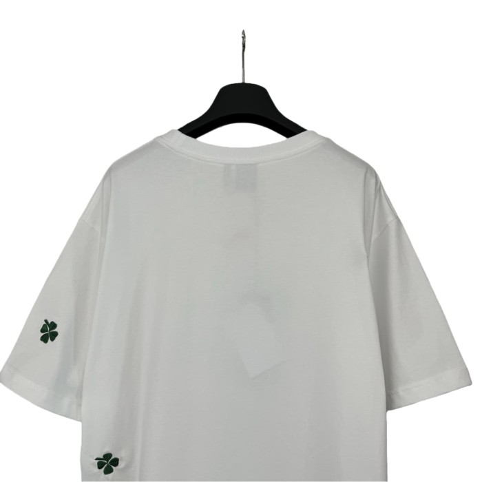 1:1 quality version Clover Letter Logo Embroidered Tee 2 colors 28816184