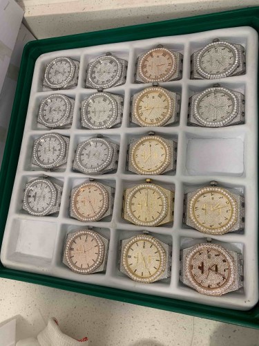 1:1 quality version Full Moissanite 15400 Mechanical Watch 21 colors【Dial diameter：41mm 】28773708