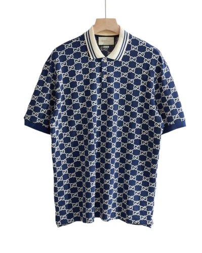1:1 quality version All‑over Double G Embroidered Knit Lapel Polo Shirt 11 colors 28883291