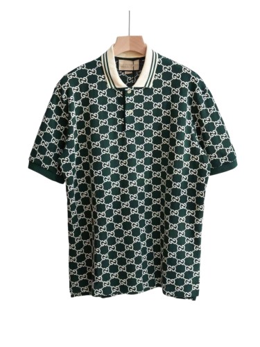 1:1 quality version All‑over Double G Embroidered Knit Lapel Polo Shirt 11 colors 28883291
