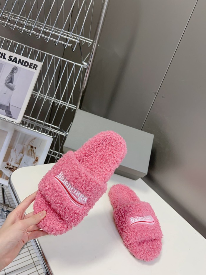 1:1 quality version Cola Embroidery Twill Brushed Cotton Slippers 8 colors 28884668