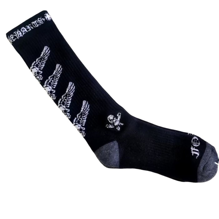 Sanskrit Stripe Graffiti Jacquard Crew Socks 33 colors 28887617