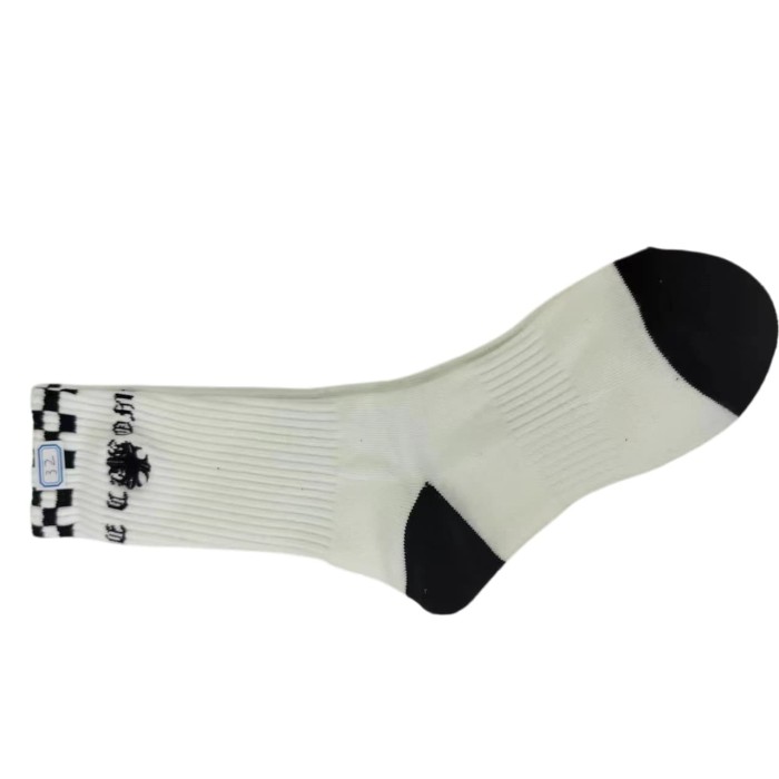 Sanskrit Cross Stripe Jacquard Crew Socks 25 colors 28887618