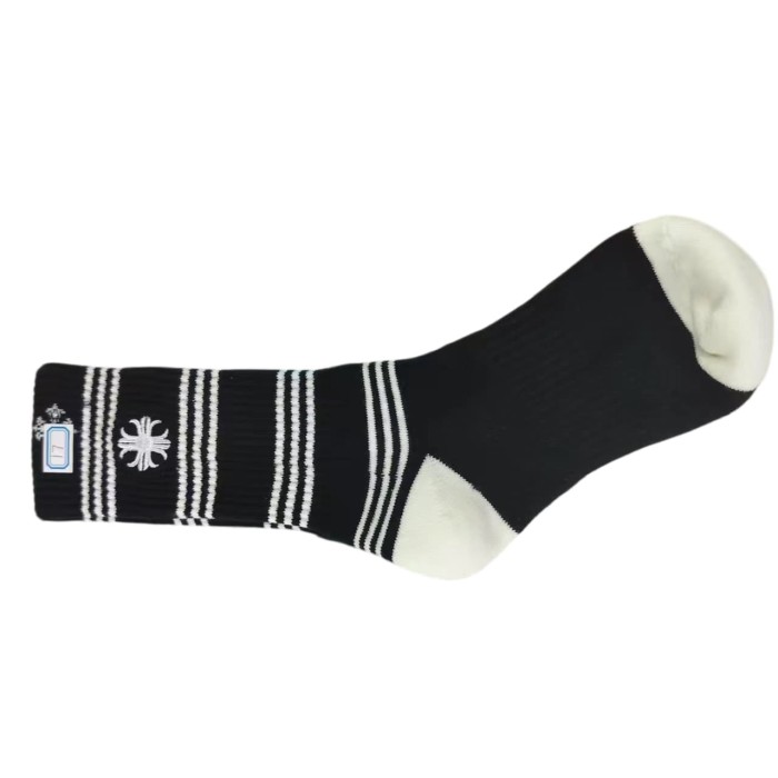 Sanskrit Cross Stripe Jacquard Crew Socks 25 colors 28887618