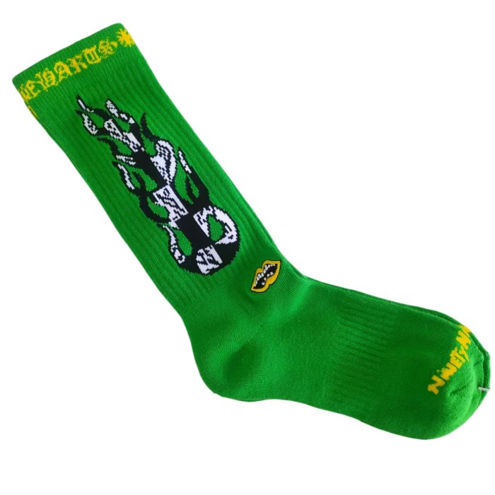 Sanskrit Stripe Graffiti Jacquard Crew Socks 33 colors 28887617