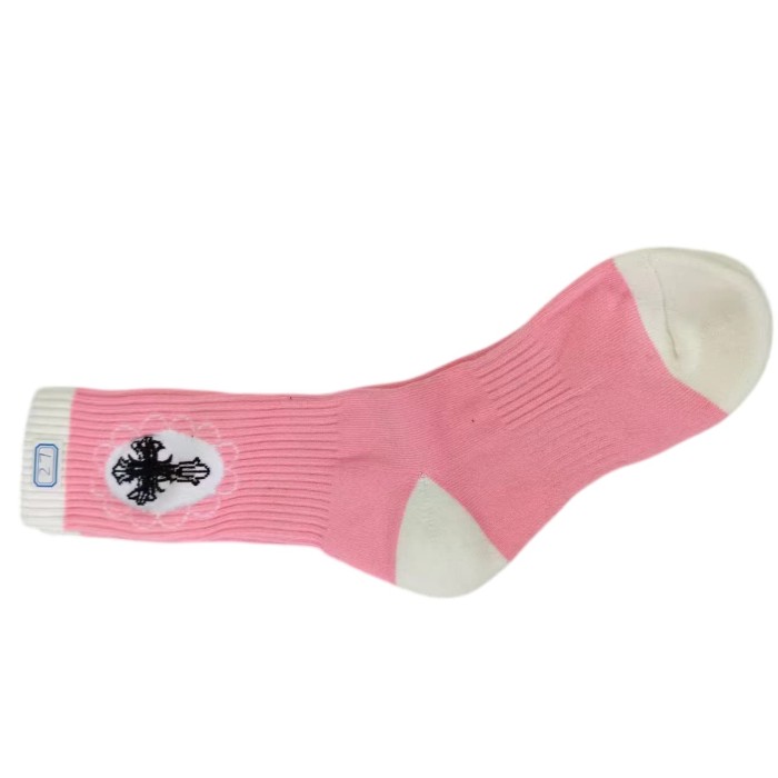 Sanskrit Cross Stripe Jacquard Crew Socks 25 colors 28887618