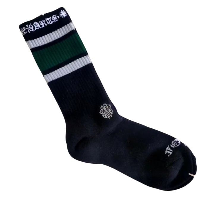 Sanskrit Stripe Graffiti Jacquard Crew Socks 33 colors 28887617