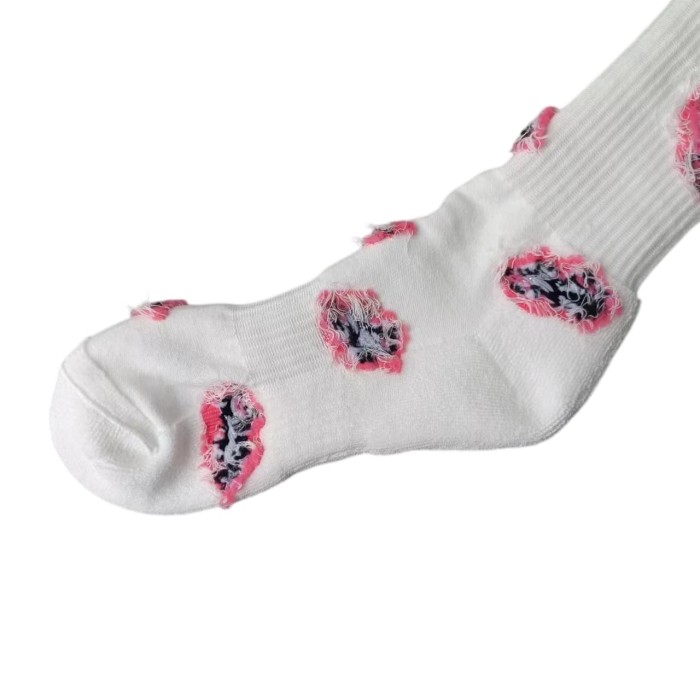 Sanskrit Stripe Graffiti Jacquard Crew Socks 33 colors 28887617