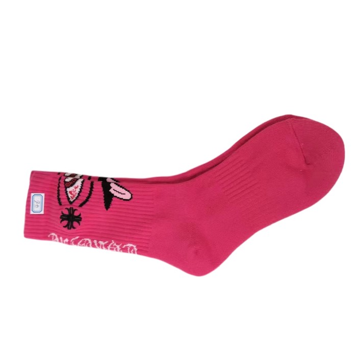 Sanskrit Cross Stripe Jacquard Crew Socks 25 colors 28887618