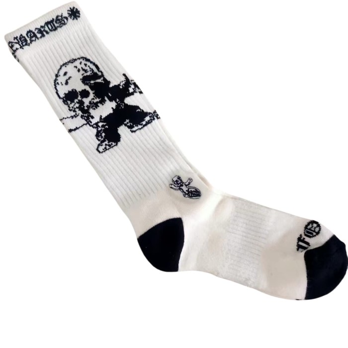 Sanskrit Stripe Graffiti Jacquard Crew Socks 33 colors 28887617