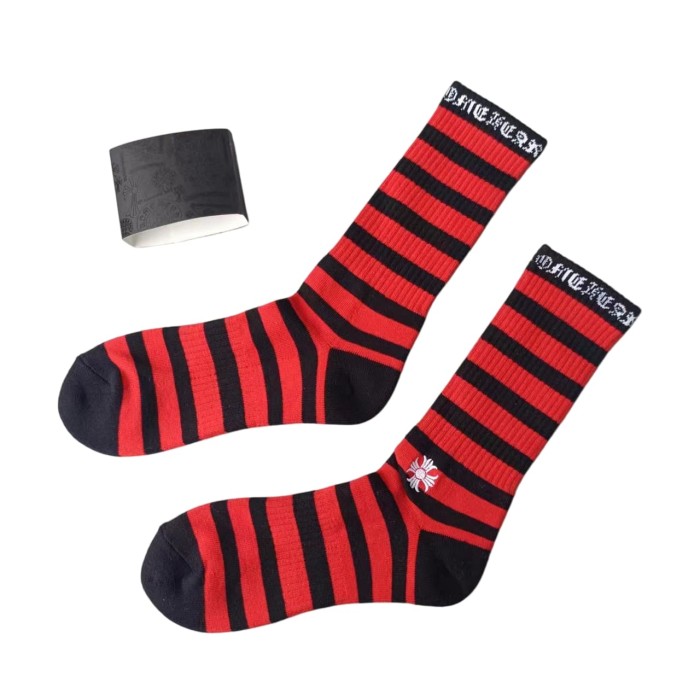 Sanskrit Stripe Graffiti Jacquard Crew Socks 33 colors 28887617