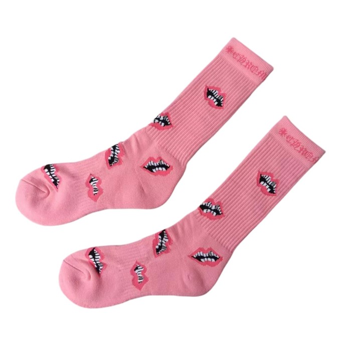 Sanskrit Stripe Graffiti Jacquard Crew Socks 33 colors 28887617