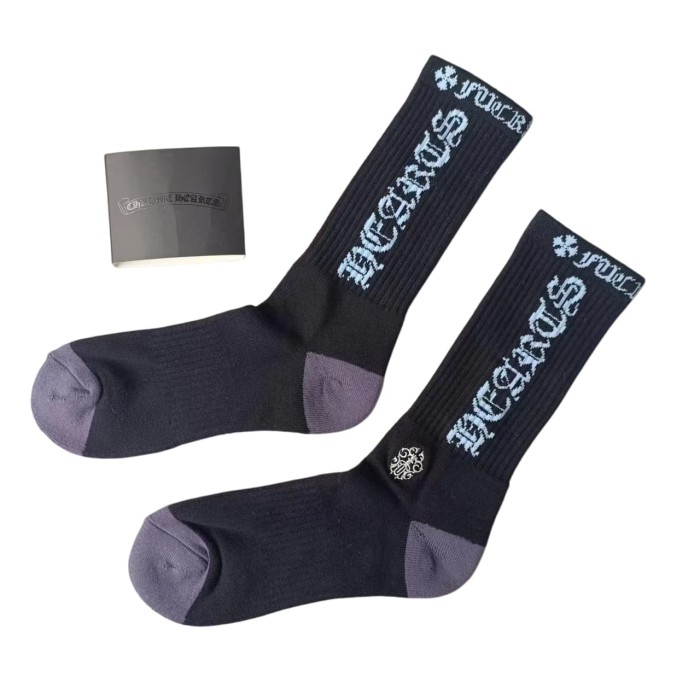 Sanskrit Stripe Graffiti Jacquard Crew Socks 33 colors 28887617