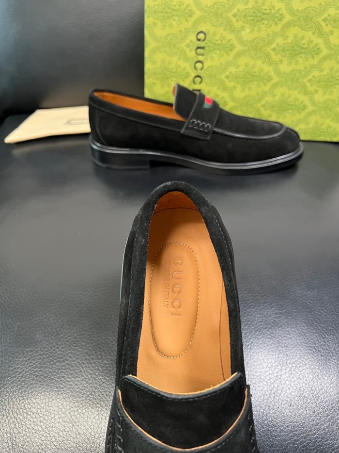 1:1 quality version Red and Green Webbing Men's Loafers 6 colors 28899672