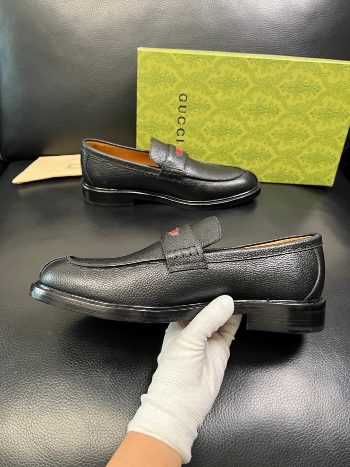 1:1 quality version Red and Green Webbing Men's Loafers 6 colors 28899672