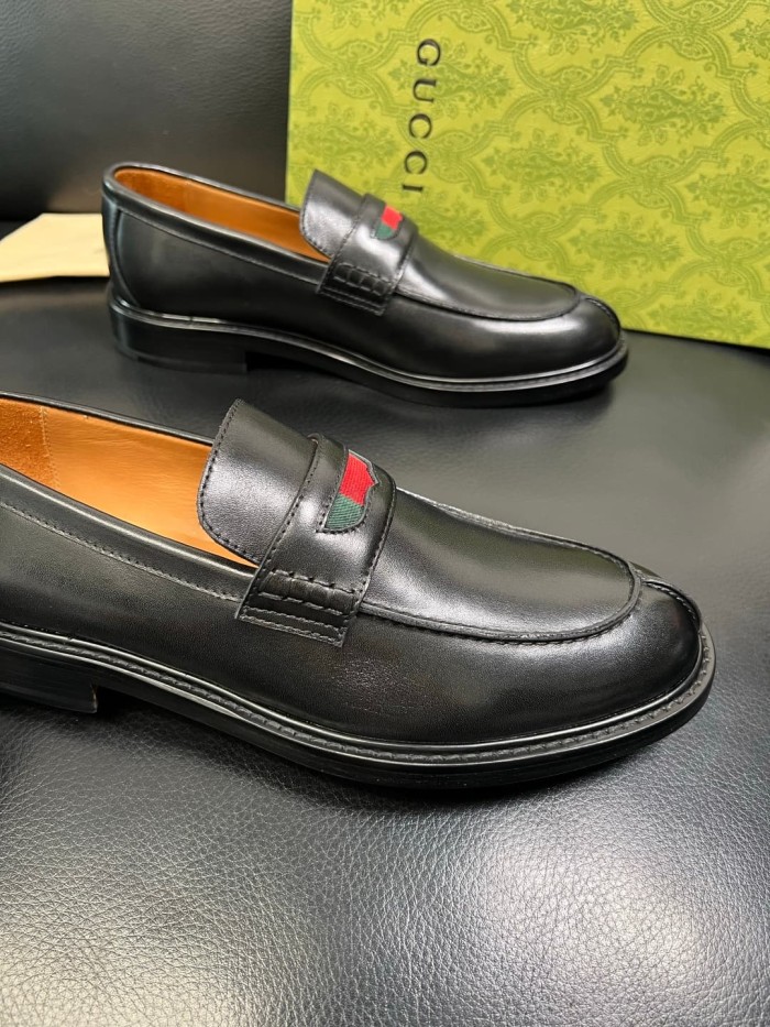 1:1 quality version Red and Green Webbing Men's Loafers 6 colors 28899672