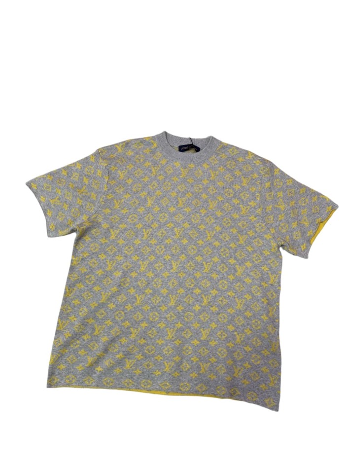 1:1 quality version All-Over Vintage Print Knitted Tee 28903015