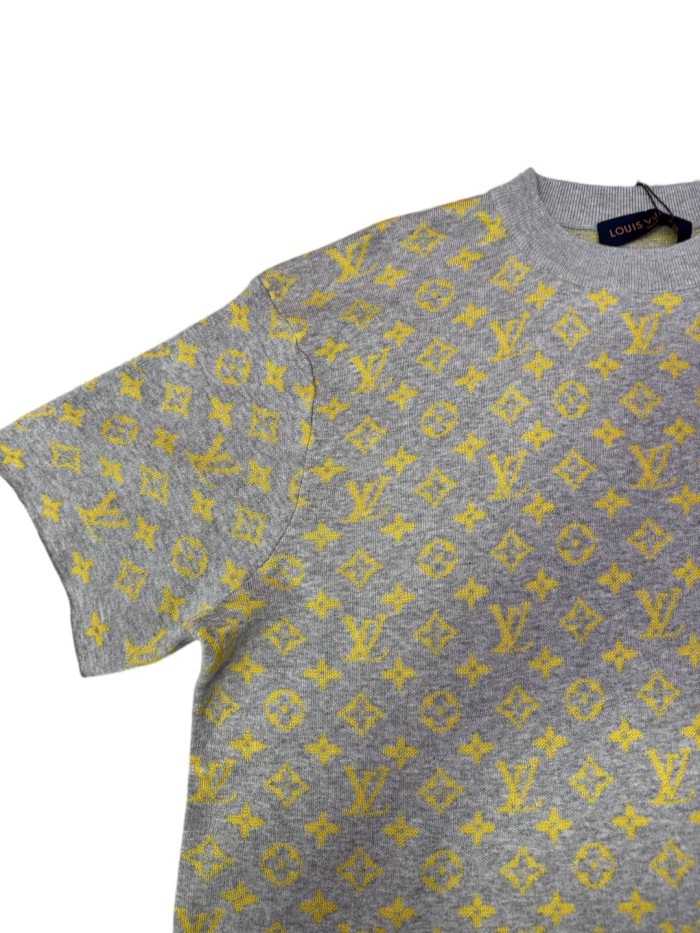 1:1 quality version All-Over Vintage Print Knitted Tee 28903015