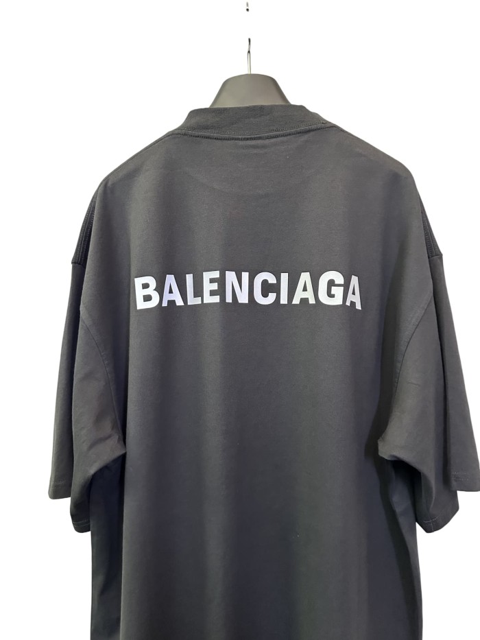 1:1 quality version Letter Logo Reflective Print Tee 2 colors 28903005