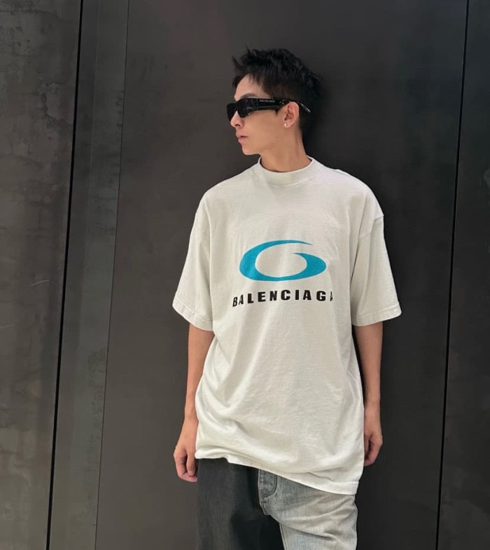 1:1 quality version Runway Logo Printed Tee 2 colors 28903006