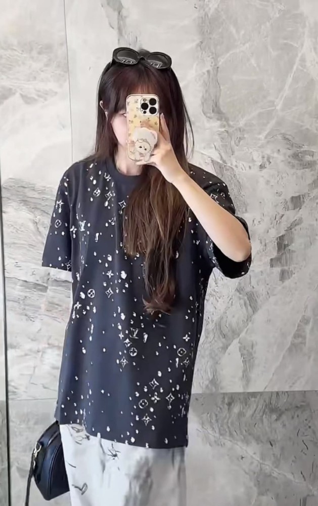 1:1 quality version All-Over Waterdrop Rhinestone Tee 28903017
