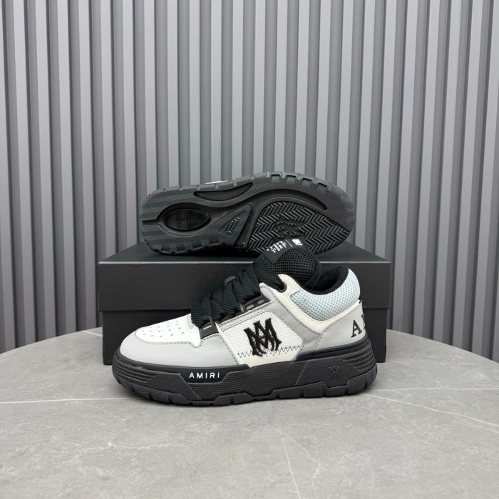 1:1 quality version Grey-Black Color Block Double M Chunky Bread Sneakers 28927016