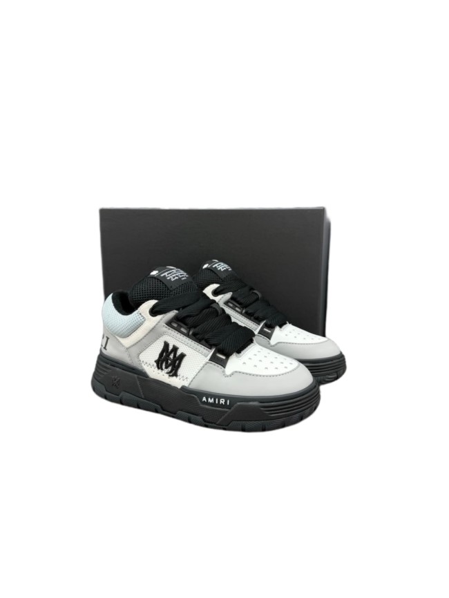 1:1 quality version Grey-Black Color Block Double M Chunky Bread Sneakers 28927016