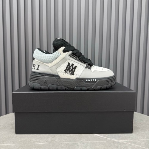 1:1 quality version Grey-Black Color Block Double M Chunky Bread Sneakers 28927016